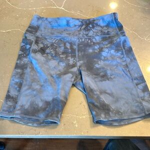 Used excellent condition blue spandex shorts